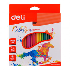 Deli ColoRun Colored Pencil Plastic 24 Colors C001