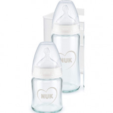 NUK First Choice+ Anti-Colic Glass Baby Bottle 240 mL