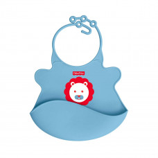 Fisher-Price UltraCare Easy Clean Silicon Baby Bib, Blue (HC-G0DM- 4KHP)