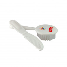 Fisher-Price UltraCare Baby Hairbrush and Comb Set for Newborns, White (10165)