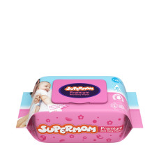 Supermom Mild Baby Wipes 120 Pcs