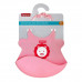 Fisher-Price UltraCare Easy Clean Silicon Baby Bib, Pink (K6-SMKV- WAKA)