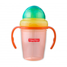 Fisher-Price Double Wall Baby  Sipper Training Cup 230 ml, Orange (4017101)