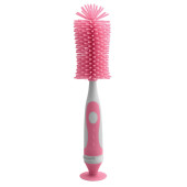 Fisher-Price Silicone Bottle Brush Set for Baby, Pink (6011110)