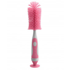 Fisher-Price Silicone Bottle Brush Set for Baby, Pink (6011110)