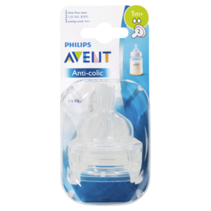 Philips Avent Anti-Colic Teat 1m+ (Slow Flow)