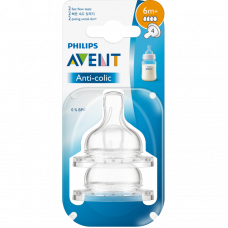 Philips Avent Anti-Colic Teat, 6m+ ( Fast Flow)