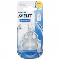 Philips Avent Anti-Colic Teat, 0m+ (Newborn Flow) Scf631/27