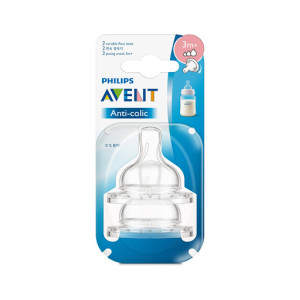 Philips Avent Anti-Colic Teat 3m+ (Variable Flow)