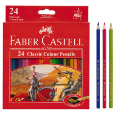 Faber-Castell Classic Color Pencils Long Paper Box 24 Pcs