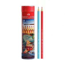 Faber-Castell Aquarellstifte Watercolor Pencils Long Tin 24 Pcs