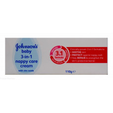 Johnson's Baby 3-in-1 Nappy Care Cream with Zinc Oxide 110 gm