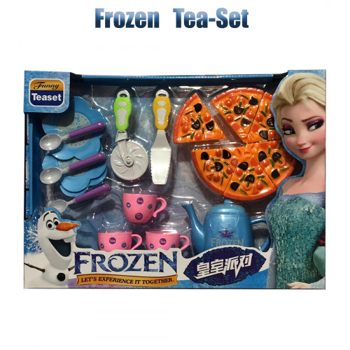 Frozen Tea Set With Pizza Cutter For Kids