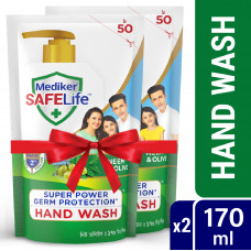 Mediker SafeLife Hand Wash Refill Combo Pack (170ml X 2pcs)