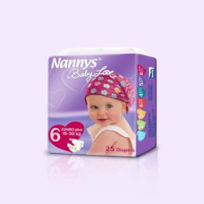 Nannys Baby Love Diaper Jumbo Plus Belt 15-30 kg 25 pcs (Made in Cyprus) With FREE Smart Care Wet Wipes with Flip top 72pcs