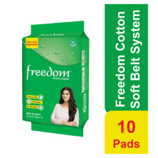 Freedom Sanitary Napkin  Belt System 10 pads