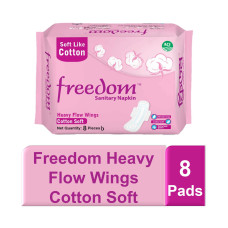 Freedom Heavy Flow Cotton 8 pads