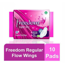Freedom Super Dry Regular Flow Wings 10 Pads