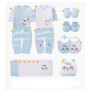 Newborn Baby Romper 18 Piece Set - Pink