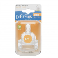 Dr. Brown's Nipple Level 3 (6m+) for All Wide-Neck Bottles