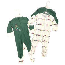 Land of Wishes Baby Romper (Set of 2): Design 1