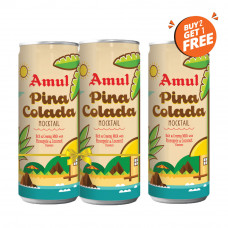 Amul Pinacolada Mocktail 200ml Can  (Buy 2, Get 1 Free)