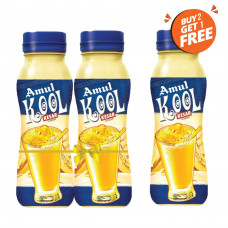 Amul Kool Saffron 200ml Pet Bottle (Buy 2, Get 1 Free)