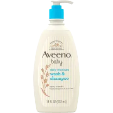 Aveeno Baby Daily Moisture Wash and Shampoo 532 ml