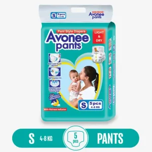 Avonee Pants Baby Diaper MINI Size S (4-8 KG)-5PCS