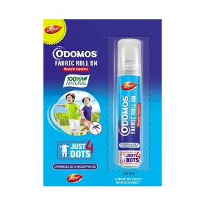 Odomos Anti Mosquito Fabric Roll-On 4 Dots