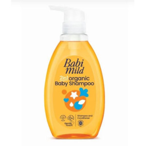 Babi Mild 2 in 1 Organic Baby Moisturizer Shampoo (380ml)