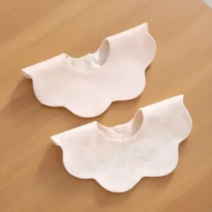 Baby  Double Layer Knitted Petal Bib - Dream Forest