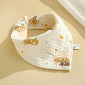 Baby Pure Cotton Gauze Bib - Koala Design