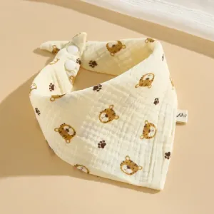 Baby Pure Cotton Gauze Bib - Little Tiger