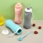 Portable Folding Silicone Water Bottle 600ml