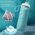 Portable Folding Silicone Water Bottle 600ml