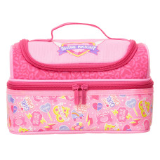 Smiggle Express School Double Decker Lunchbox  - Pink