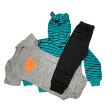 Carter's Boy Hoodie Set 3Pcs Set Chyan Check