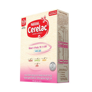 Nestle Cerelac Stage 3 Wheat & Four Fruits 350gm BIB