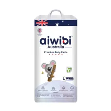 Aiwibi Australian Premium Baby Diaper Pant L 9-14 Kg 44 Pcs