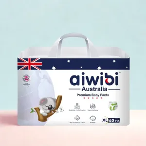 Aiwibi Australian Premium Baby Diaper Pant XL 13-18 Kg 40 Pcs