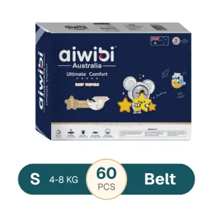 Aiwibi Ultimate Comfort Baby Diaper Belt S 4-8 Kg 60Pcs