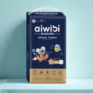 Aiwibi Australia Ultimate Comfort Baby Diaper Pant L 9-14Kg 44pcs