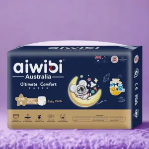 Aiwibi Australia Ultimate Comfort Baby Diaper Pant XXL 15-21Kg 36 pcs