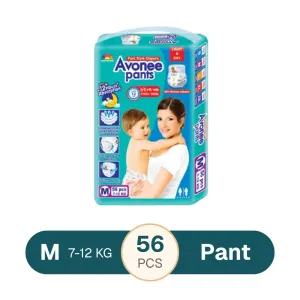 Avonee Jumbo Pack Medium Pant Diaper 7-12Kg 56 Pcs