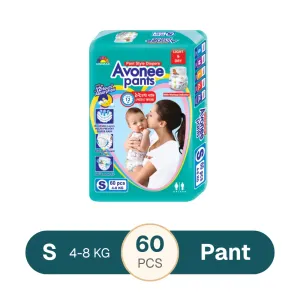 Avonee Jumbo Pack Small Pant Diaper 4-8Kg 60 Pcs