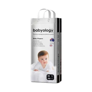 Babyology Premium Baby Belt Diaper M 6-11 kg - 46 pcs