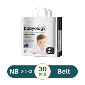 Babyology Premium Baby Belt Diaper NB 0-5 kg - 30 pcs