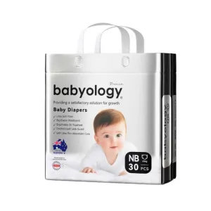 Babyology Premium Baby Belt Diaper NB 0-5 kg - 30 pcs
