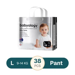 Babyology Premium Baby Pant Diaper L 9-14 kg - 38 pcs